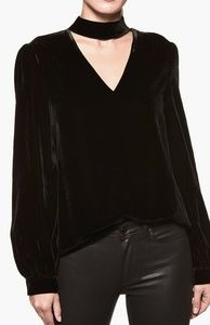 Paige Tamar velvet choker blouse
